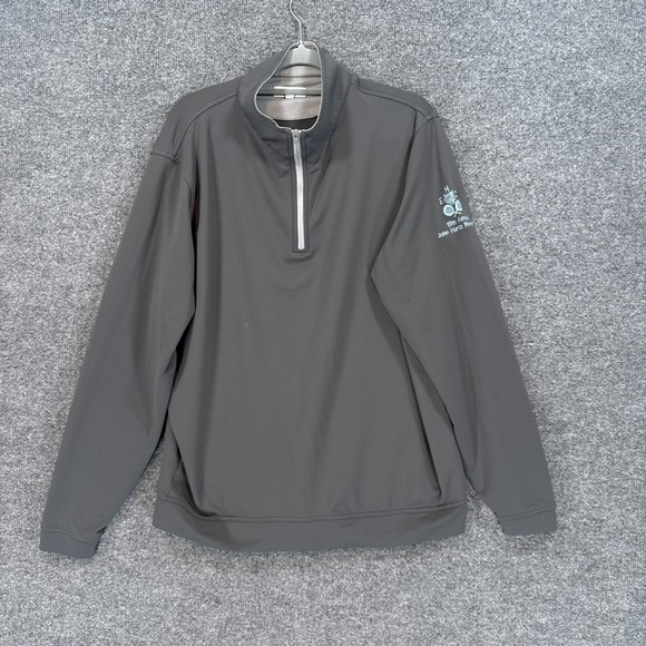 Peter Millar Other - Peter Millar Pullover Sweatshirt Mens Large Gray 1/4 Zip Performance Shirt